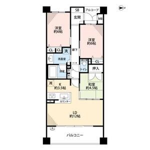 3LDK 間取り図