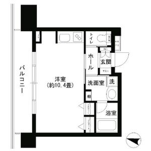 ワンルーム 間取り図
