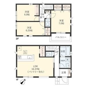 3LDK 間取り図