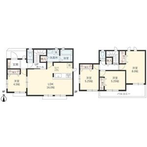 4LDK 間取り図
