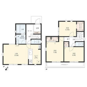 3LDK 間取り図