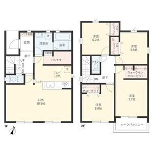 4LDK 間取り図