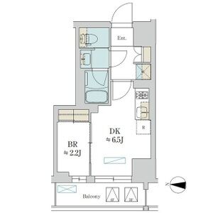 1DK 間取り図