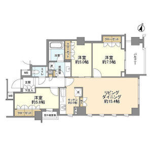 3LDK 間取り図