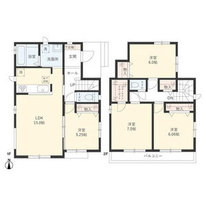 4LDK 間取り図