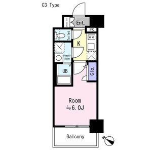 1K 間取り図