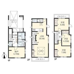 3LDK 間取り図