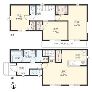 3LDK 間取り図