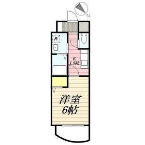 1K 間取り図