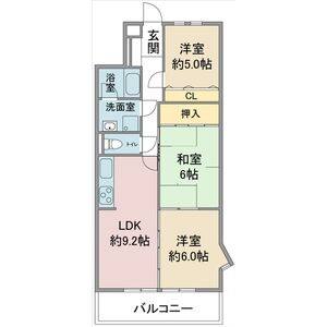 3LDK 間取り図