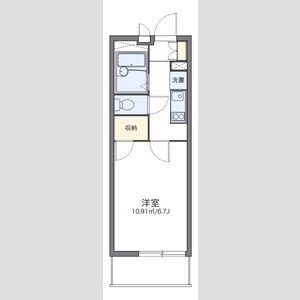 1K 間取り図