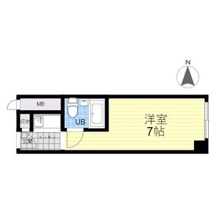 ワンルーム 間取り図