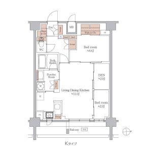 ワンルーム 間取り図