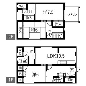 3LDK 間取り図