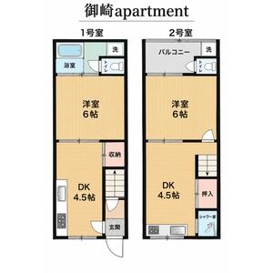 1DK 間取り図