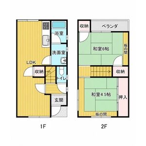2LDK 間取り図