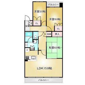 3LDK 間取り図