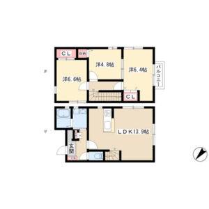 3LDK 間取り図