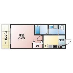1K 間取り図