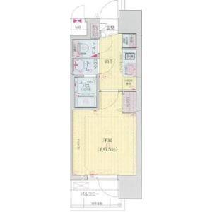 1K 間取り図