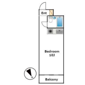 ワンルーム 間取り図