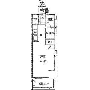 ワンルーム 間取り図