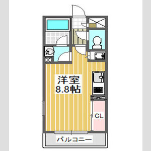 ワンルーム 間取り図