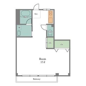 ワンルーム 間取り図
