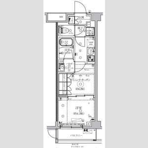 1DK 間取り図
