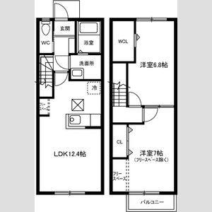 2LDK 間取り図