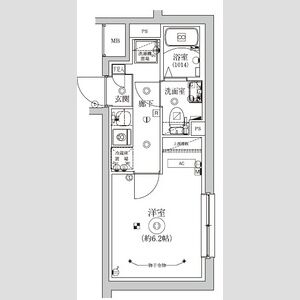 1K 間取り図