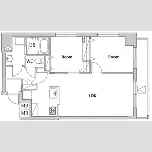 2LDK 間取り図