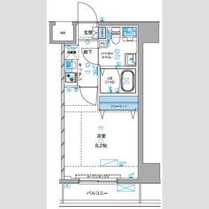 1K 間取り図