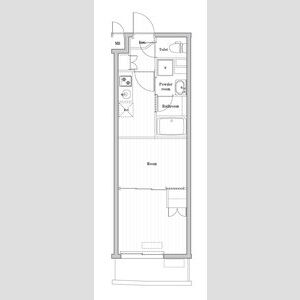 1DK 間取り図