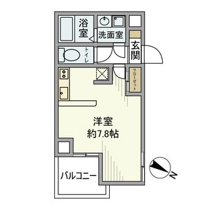 ワンルーム 間取り図