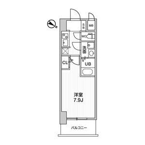 1K 間取り図