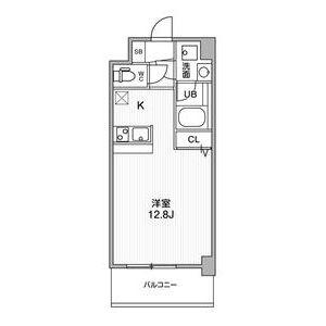 ワンルーム 間取り図