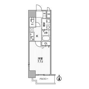 1K 間取り図