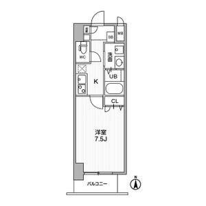 1K 間取り図