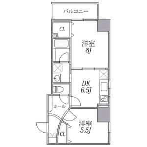 2DK 間取り図