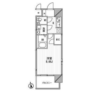 1K 間取り図