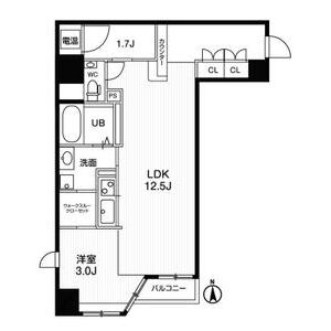 ワンルーム 間取り図