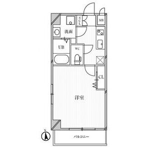 1K 間取り図