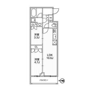 2LDK 間取り図