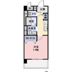 1K 間取り図
