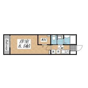 1K 間取り図