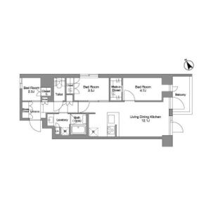 3LDK 間取り図