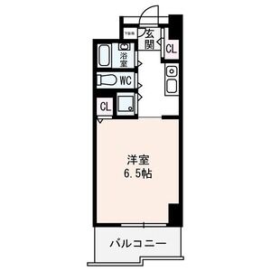 1K 間取り図