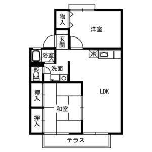 2LDK 間取り図