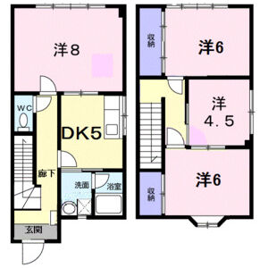 4DK 間取り図